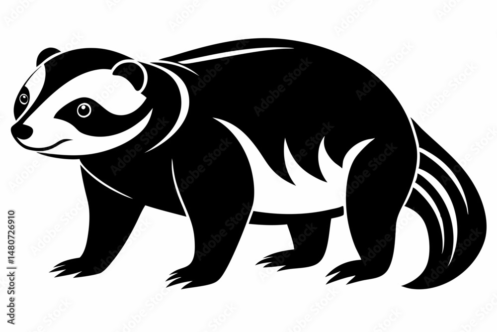 Fototapeta premium sloth silhouette line art vector illustration with a white background