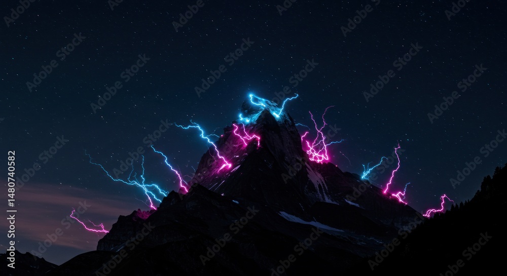 Fototapeta premium Abstract glowing structure