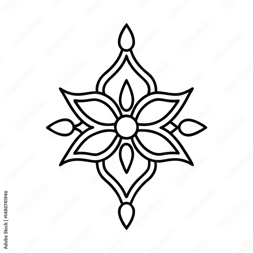 Obraz premium vector illustration of a flower