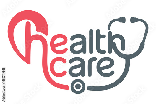 Stylish Healthcare Logo with Stethoscope Design