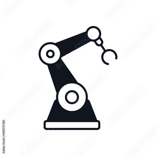 Industrial Robot Vector icon