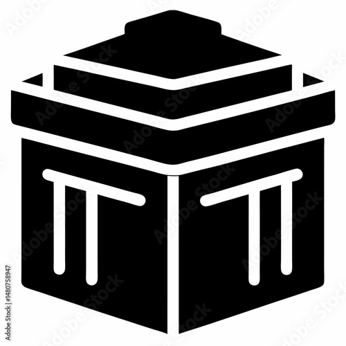 Storage symbol icon vector on white background.
