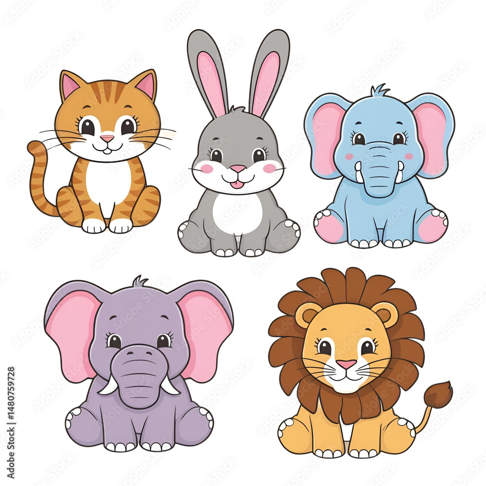 Obraz premium set of animals