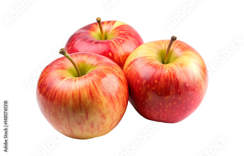 Honeycrisp Apples Isolated On Transparent Background