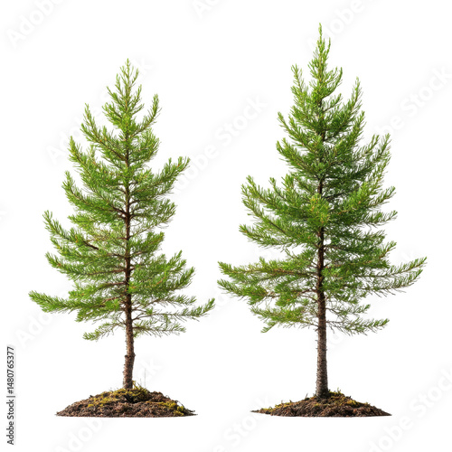 Larch Tamarack isolated on transparent background