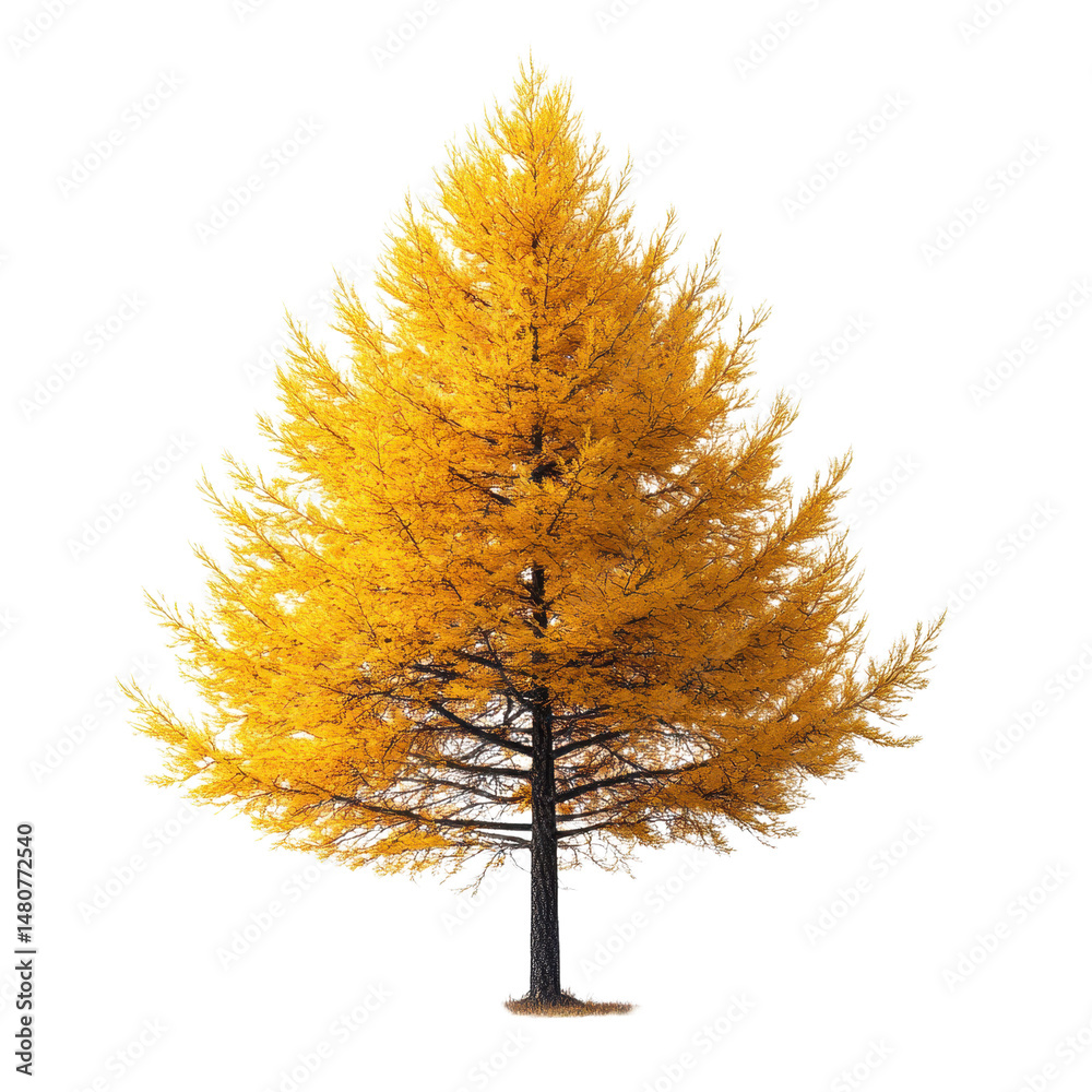 Fototapeta premium Tamarack isolated on transparent background