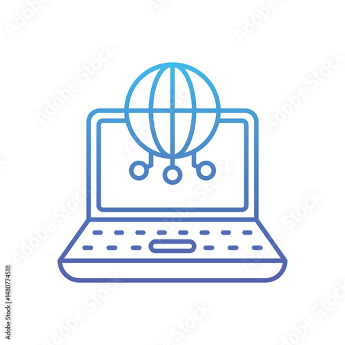 Cyberspace  Vector icon