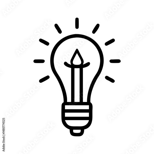 Icon of a Light Bulb