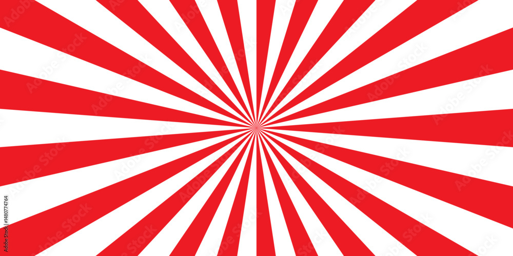 Fototapeta premium Sunburst Modern retro vintage sunrise sunbeam element spiral striped. Spiral starburst and striped pattern abstract geometric retro sunrays line wavy texture.