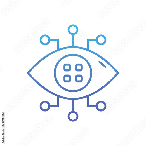Bionic Eye Vector icon