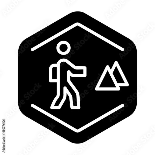 Climbing on Rocks Icon