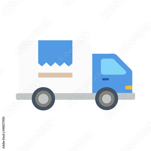 dlivery truck with a box 