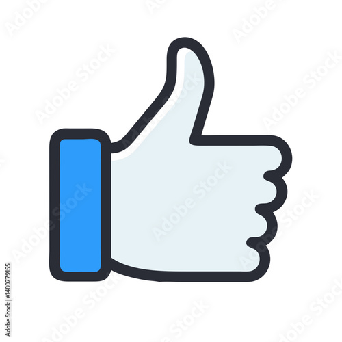 like symbol on white background
