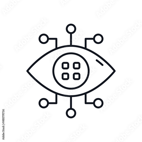 Bionic Eye Vector icon