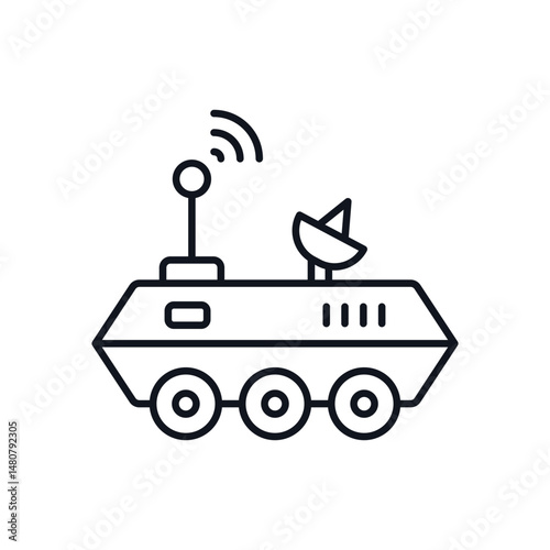 Space Rover Vector icon