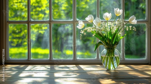 Flowers by window