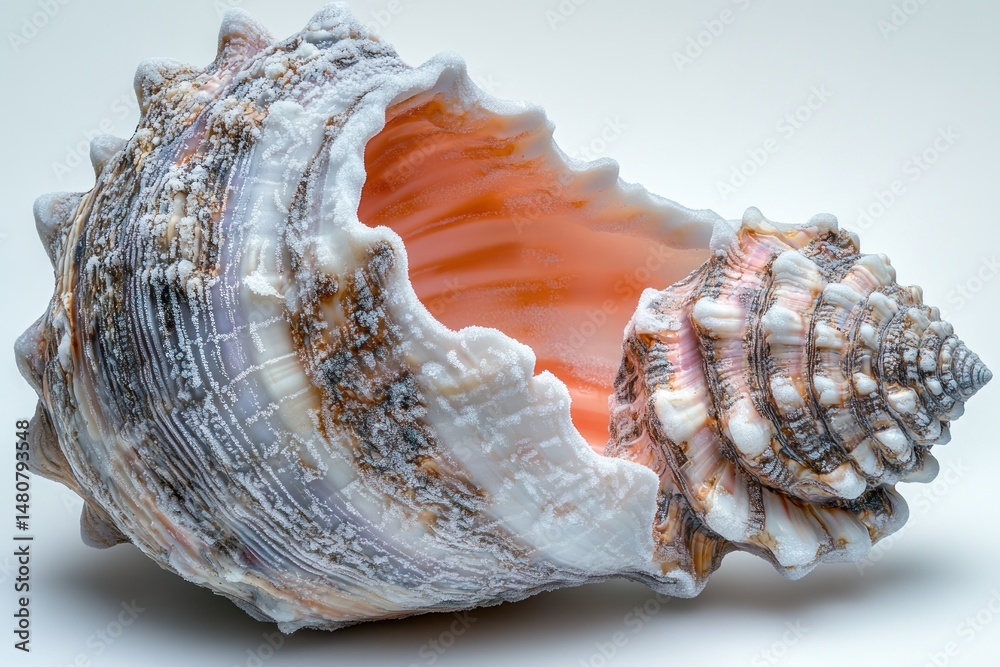 Detailed seashell, intricate patterns Detailed seashell, intricate patterns
