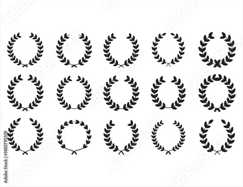Laurel Wreath Designs for Award Recognition, Celebration, and Decorations
