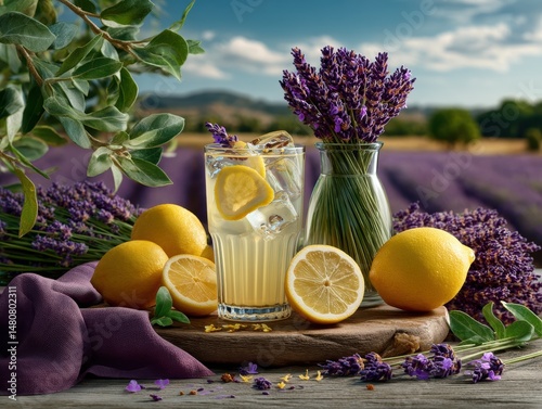 lavender lemonade, summer day, lavender farm
