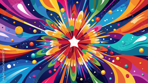  Perfect for festive vector art, advertisements, and cultural designs, the color burst creates a sense of motion and happiness. A visual symphony of color that radiates life and positivity.








