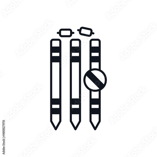 Wicket  Vector icon
