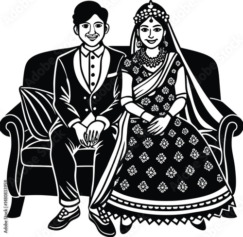Low angle view of multi-ethnic bridal party
Multi-ethnic bride and groom hugging
Portrait of multi-ethnic bride and groom
