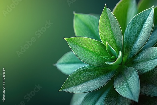 Obraz na płótnie Close-up of succulent plant with dew drops highlighting nature's intricate details w salonie