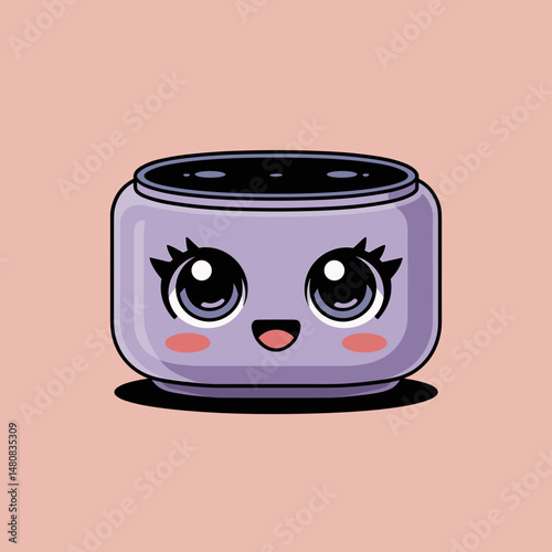 Cute Anime Style Smart Speaker with Kawaii Face
