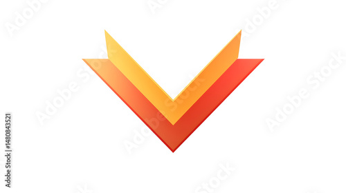 Free Download Upward Arrow Flat Vector Icon Cartoon Vector Illustration - GFXLoad