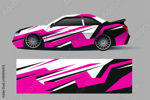 car warp design concept based on art deco aesthetic. Time warp and retrofuturism elements.