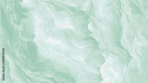 Wallpaper Mural Green marble texture showcases a mesmerizing blend of soft hues and elegant veins, creating a luxurious and sophisticated backdrop for various design applications Torontodigital.ca