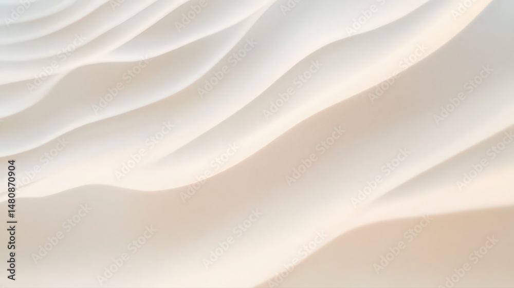 Obraz premium Smooth Rippling Sand Dunes Under Soft Light