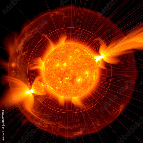 Solar magnetograph revealing Suns magnetic fields their role driving solar activity.