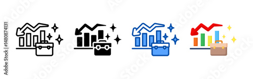 Failure icon set bundle. Multi style icon collection perfect for websites, apps, and presentations. Simple vector icon collection