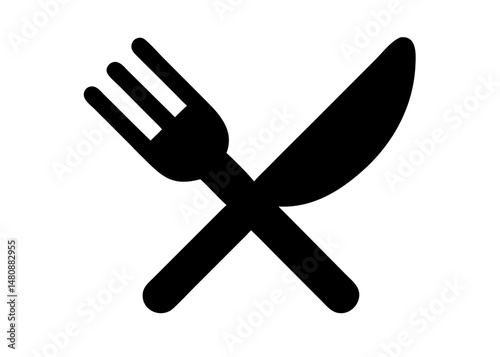 Cutlery Line Art – Minimalist Fork, Knife, Spoon Outline Drawing for Kitchen and Dining Design