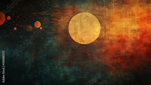 Abstract design for banners featuring astrology and divination themes