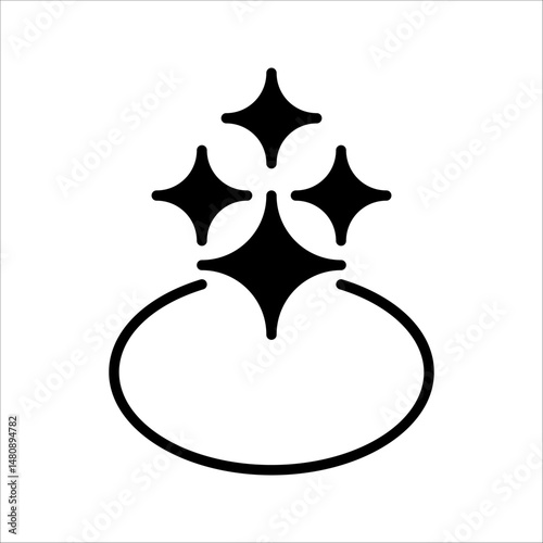 clean surface icon, line design Symbol isolated white background. vector illustration. color editable.