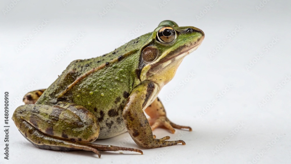 Fototapeta premium Common Frog on studio background 