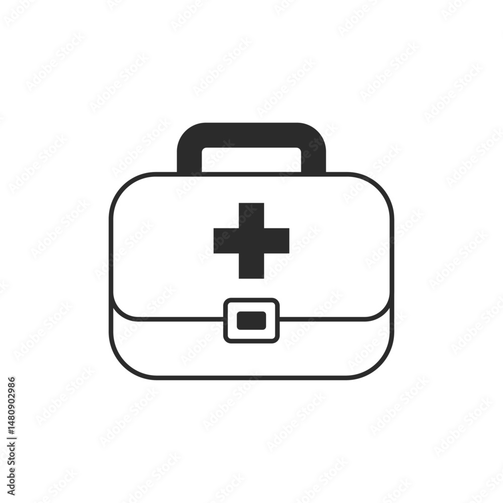 Obraz premium 往診鞄、ドクターズバッグ、救急バッグ