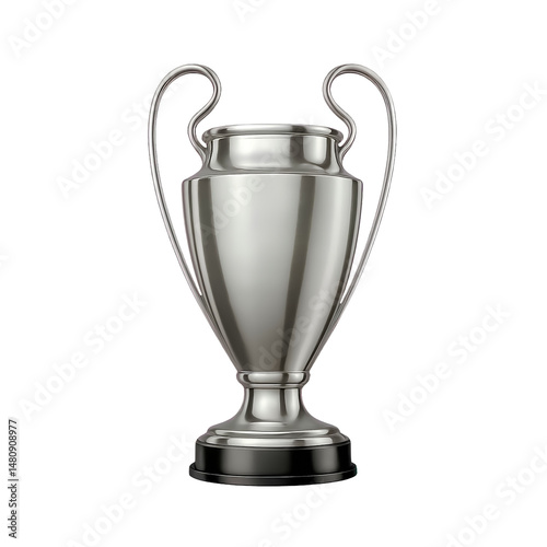 Copa de competición de fútbol Europeo sin marcas, con fondo transparente 