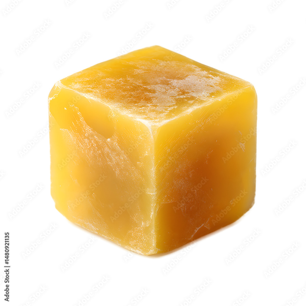 Golden Cube of Natural Beeswax Pure, Unrefined, and Ready for Use Golden Cube of Natural Beeswax Pure, Unrefined, and Ready for Use
