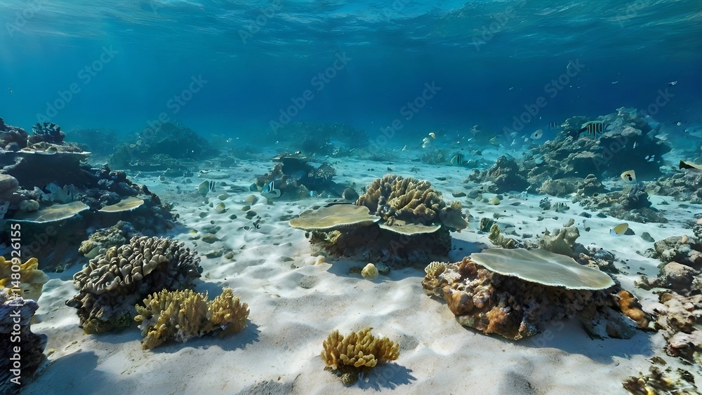 Fototapeta premium coral reef in the sea