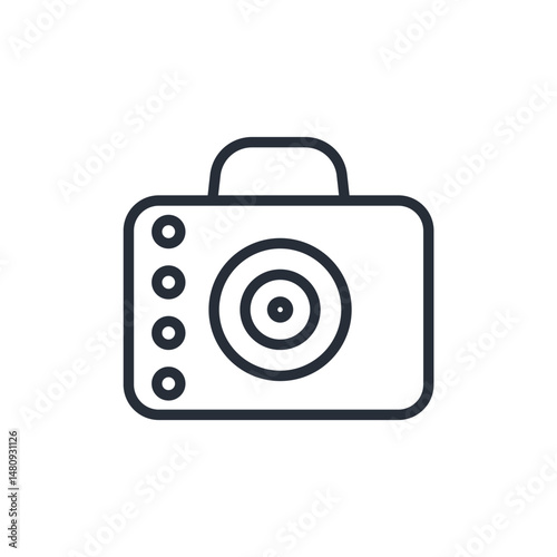 photography icon collection .design style with background