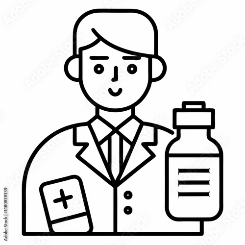 Pharmacist Icon Vectors
