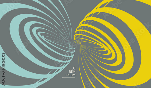 Abstract digital waveform. Sound wave of deformed stripes. 3d vector illustration for business, science or technology.