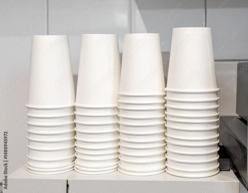 Obraz premium mockup for coffee cup/white