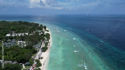 Wallpaper Mural Aerial view of coastline Torontodigital.ca