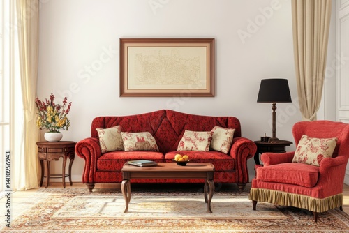 Elegant Vintage Living Room Interior