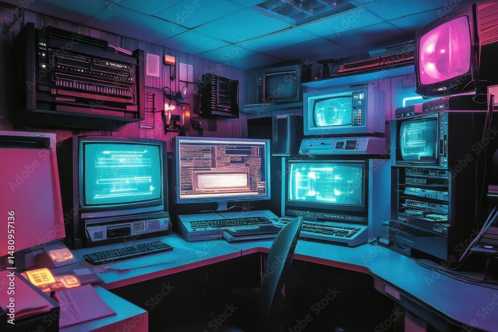 Retro Computer Command Center Retro Computer Command Center