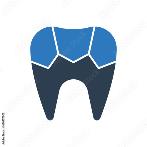 Plaque Tooth Icon - Tartar Tooth Icon